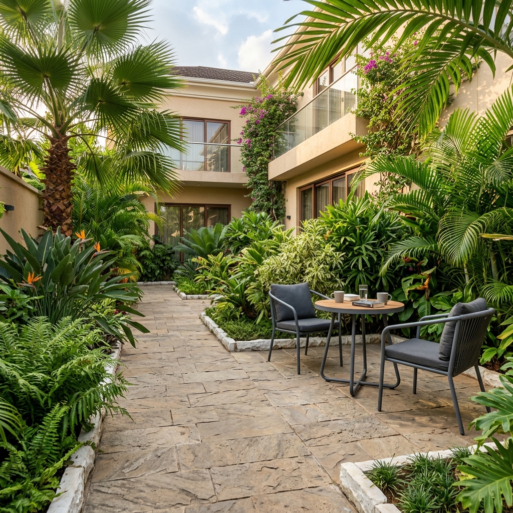 Garden View Studio Private Courtyard