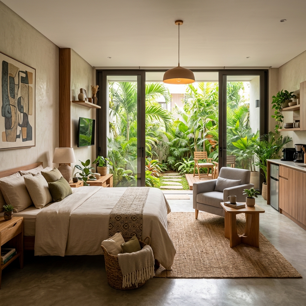 Garden View Studio Interior
